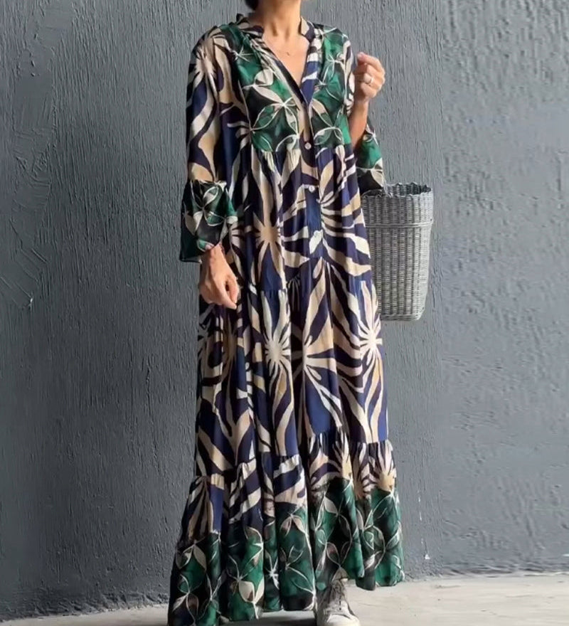 ANNA - Lockeres Kleid mit Aufdruck