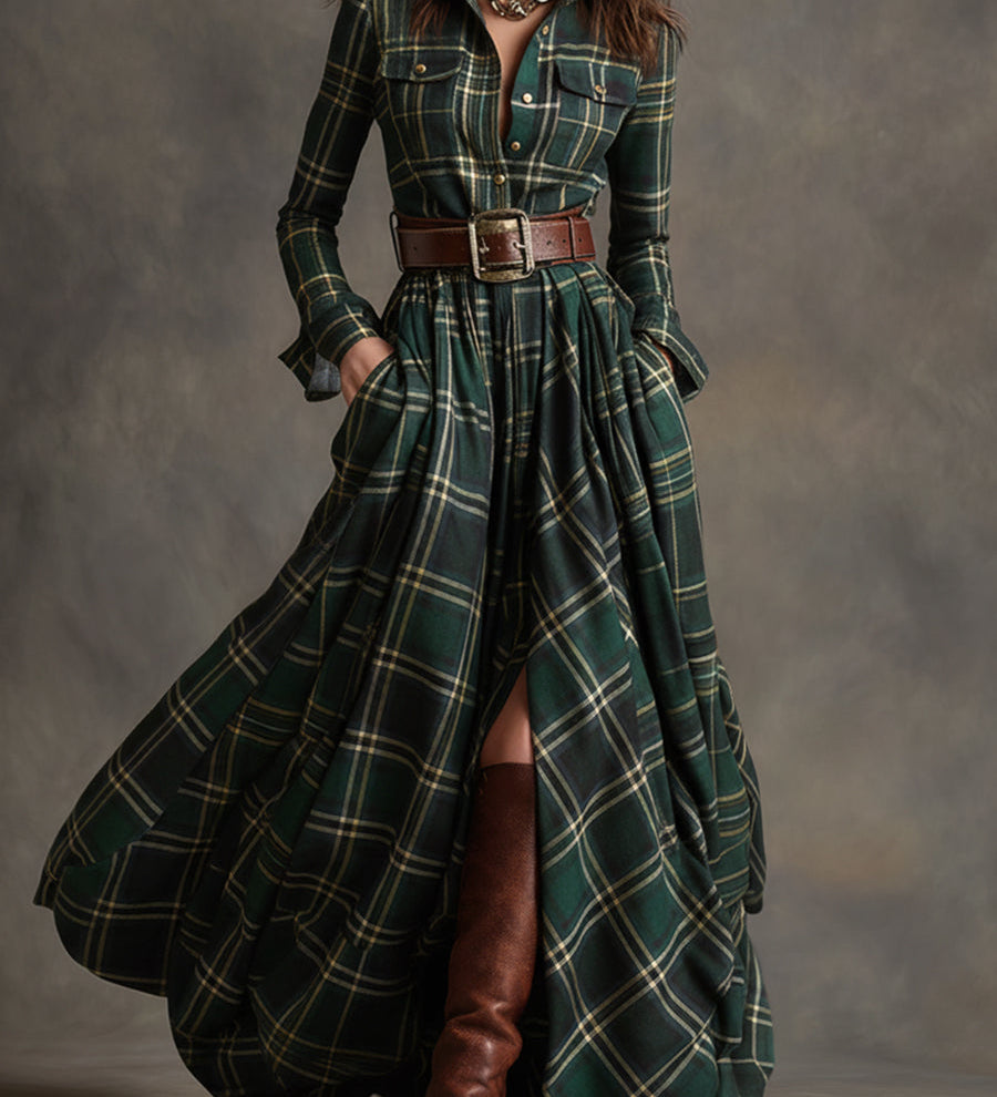 Giulietta - Maxikleid mit Karomuster