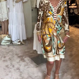 MARIANNE - Kleid mit Vintage-Print