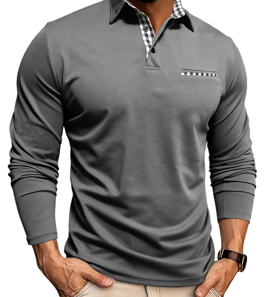 James - Herren Langarm-Polo