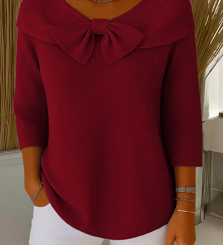 Elodie - Schleifenpullover