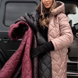 Selina - Elegante gesteppte Daunenjacke mit Kapuze