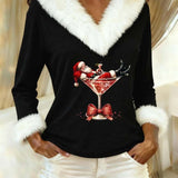 🎅✨ Melanie - Weihnachtsbluse mit Eleganz, Wärme und einem Hauch von festlichem Charme!