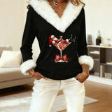 🎅✨ Melanie - Weihnachtsbluse mit Eleganz, Wärme und einem Hauch von festlichem Charme!