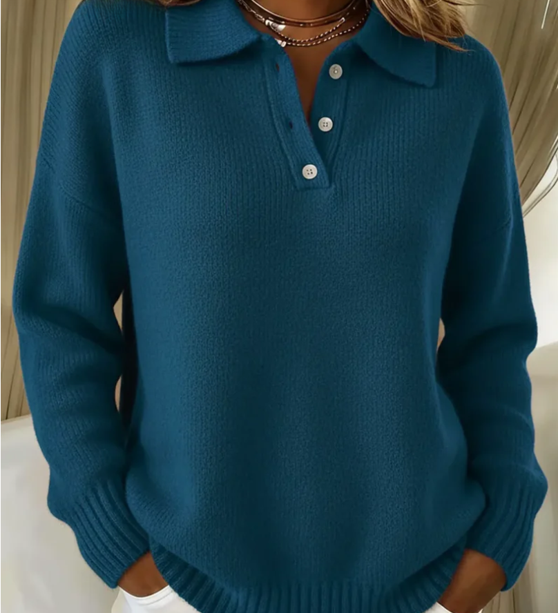 Olivia - Strick-Polo-Sweater