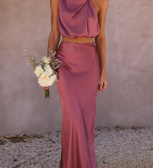 JULIA - Zweiteilige Satin-Kleid-Sets