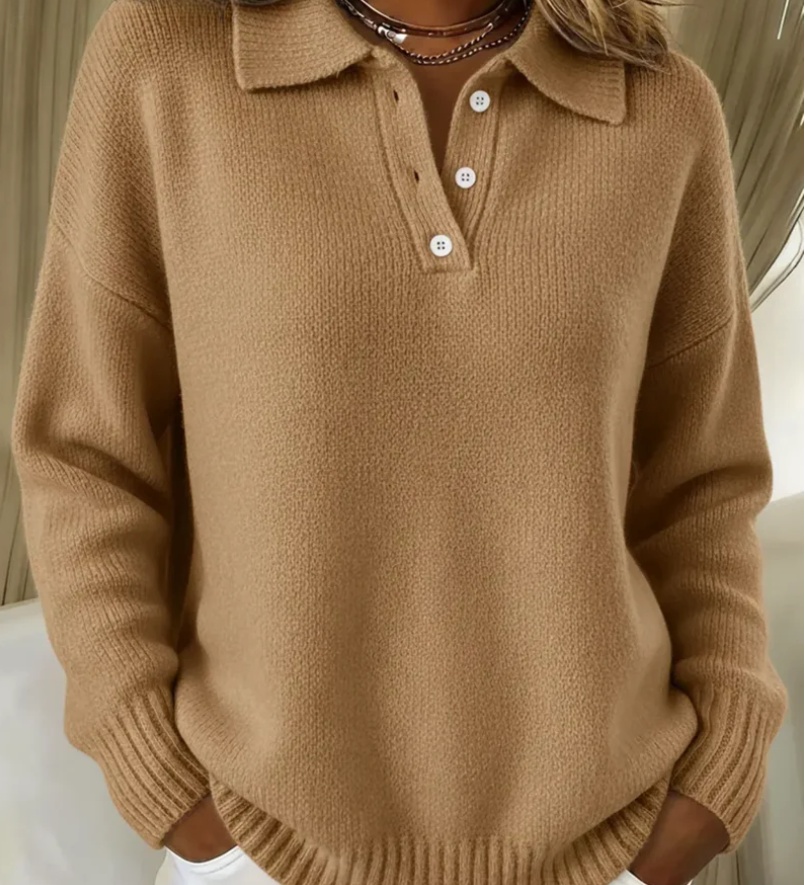 Olivia - Strick-Polo-Sweater
