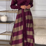 SURI - Stylisches und Raffiniertes Gestreiftes Kleid für Damen