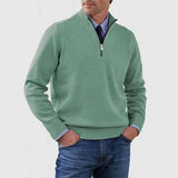 MARTIN - Raffinierter Pullover mit halbem Reissverschluss