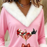 🎅✨ Melanie - Weihnachtsbluse mit Eleganz, Wärme und einem Hauch von festlichem Charme!