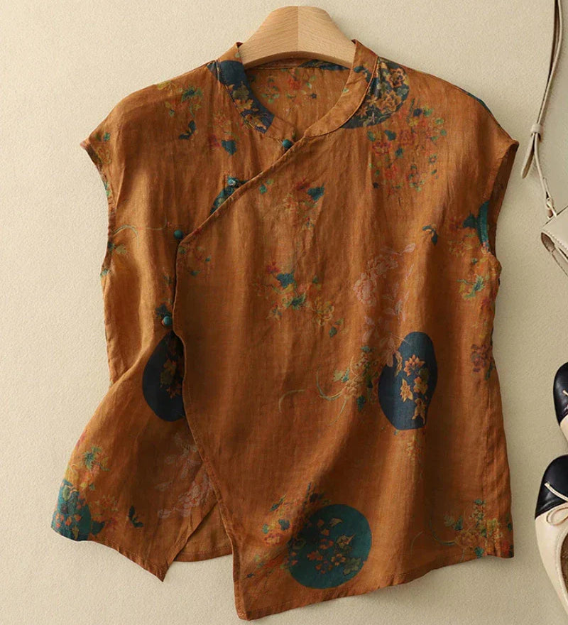 MARA - Vintage Bestickte Bluse