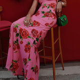 LENIA – Modernes Kleid mit Stehkragen und Glockenärmeln