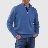 MARTIN - Raffinierter Pullover mit halbem Reissverschluss