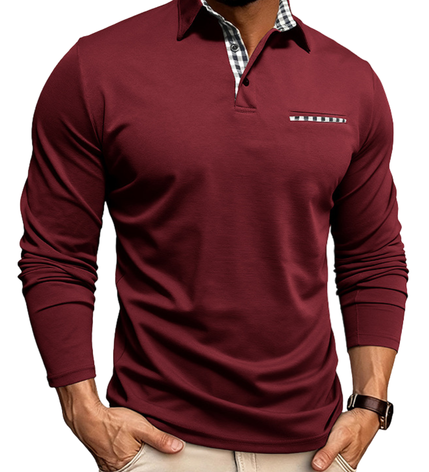 James - Herren Langarm-Polo