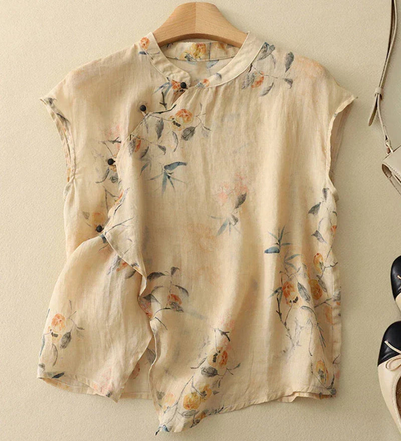 MARA - Vintage Bestickte Bluse