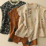 MARA - Vintage Bestickte Bluse