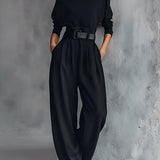 Maria – Set mit Rollkragen und geraden Hosen