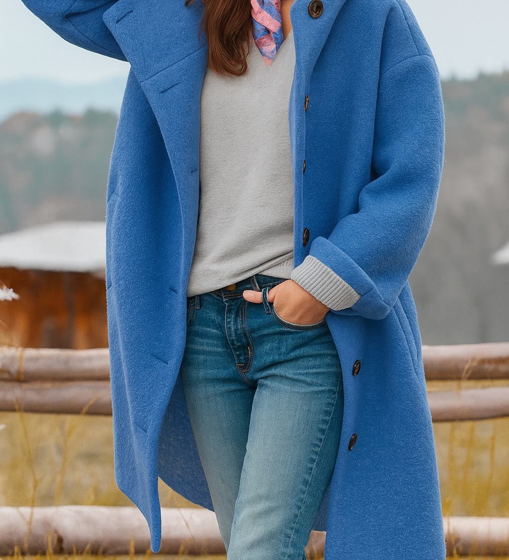 SAMIRA – Alltagsmantel mittellang und gemütlich