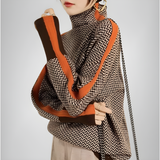 Clarabella - Pullover mit hohem Kragen Mélange