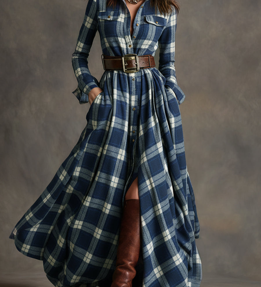 Giulietta - Maxikleid mit Karomuster