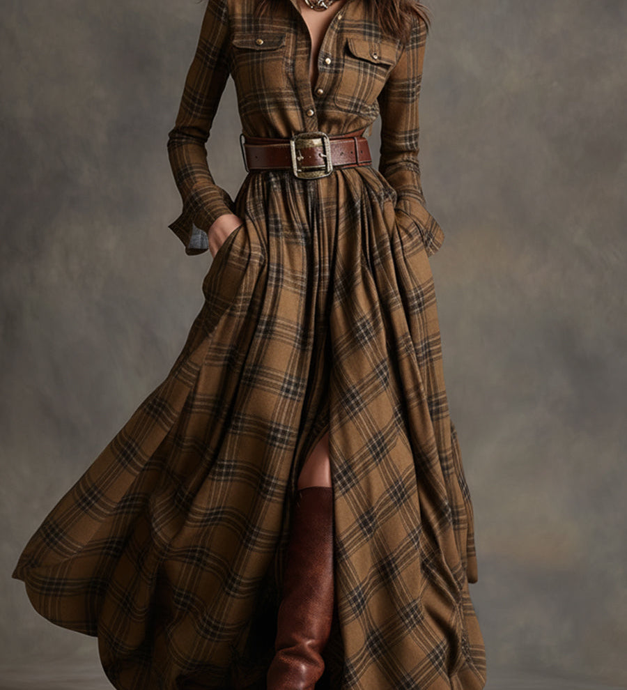 Giulietta - Maxikleid mit Karomuster