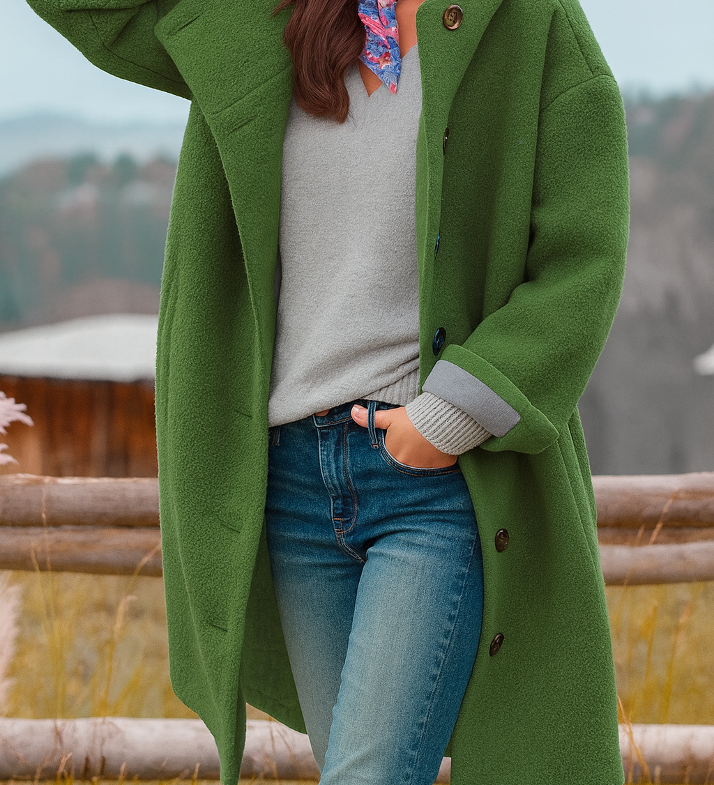 SAMIRA – Alltagsmantel mittellang und gemütlich