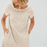 ANIKA - Schlichtes Leinenkleid