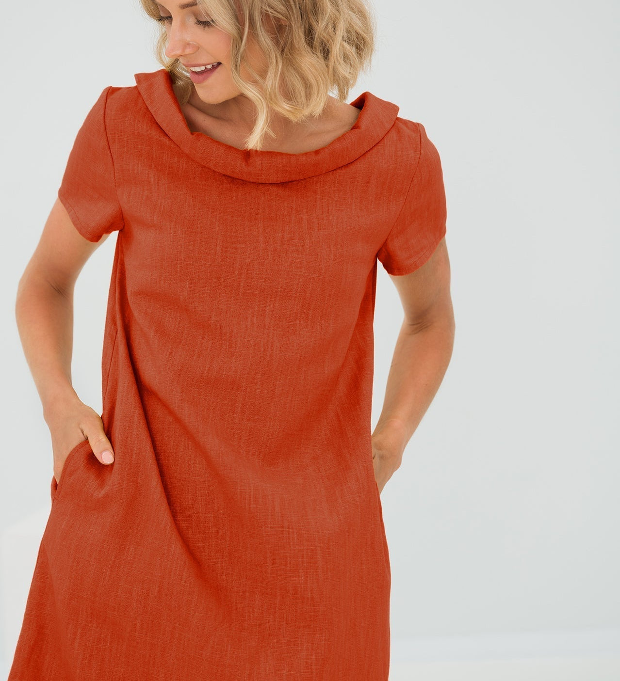 ANIKA - Schlichtes Leinenkleid