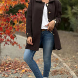 MOANA - Klassischer Oversize-Mantel mit Schleifendetails