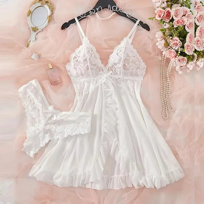 Alina- Sexy Spitzen-Pyjama