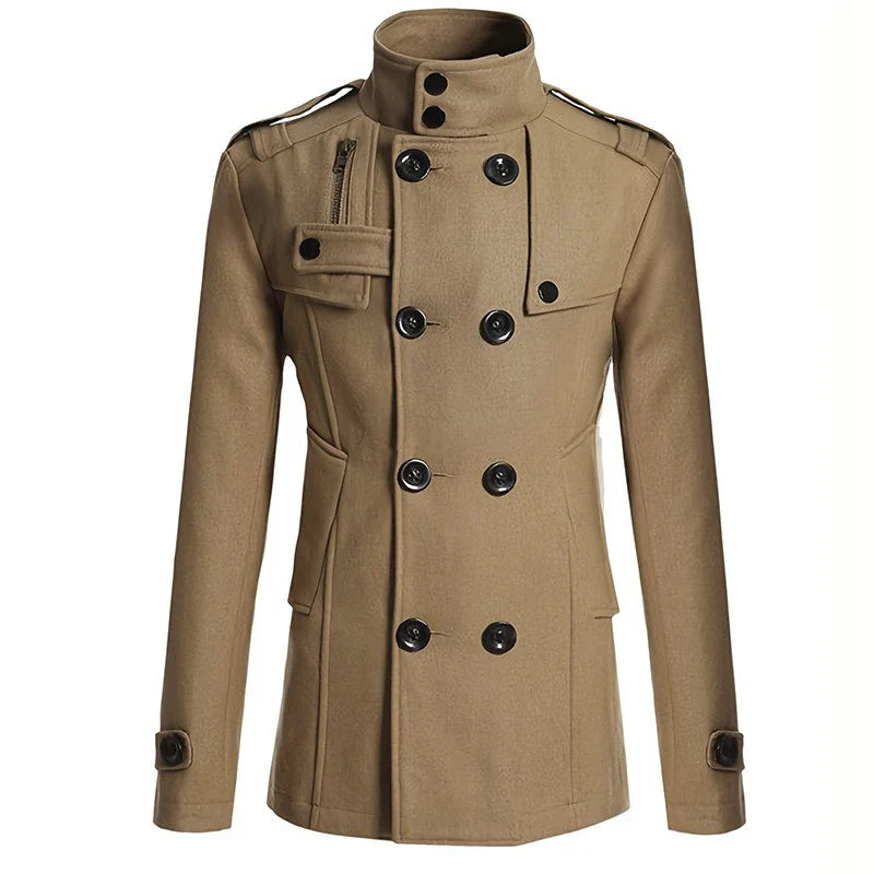 Thomas - Mittellanger Wollmantel für Herren