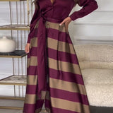 SURI - Stylisches und Raffiniertes Gestreiftes Kleid für Damen