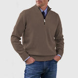 MARTIN - Raffinierter Pullover mit halbem Reissverschluss