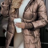 Noelia - Eleganter Wintermantel mit Kapuze und Fütterung