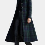 Audrey - Zeitloser Karierter Eleganter Mantel