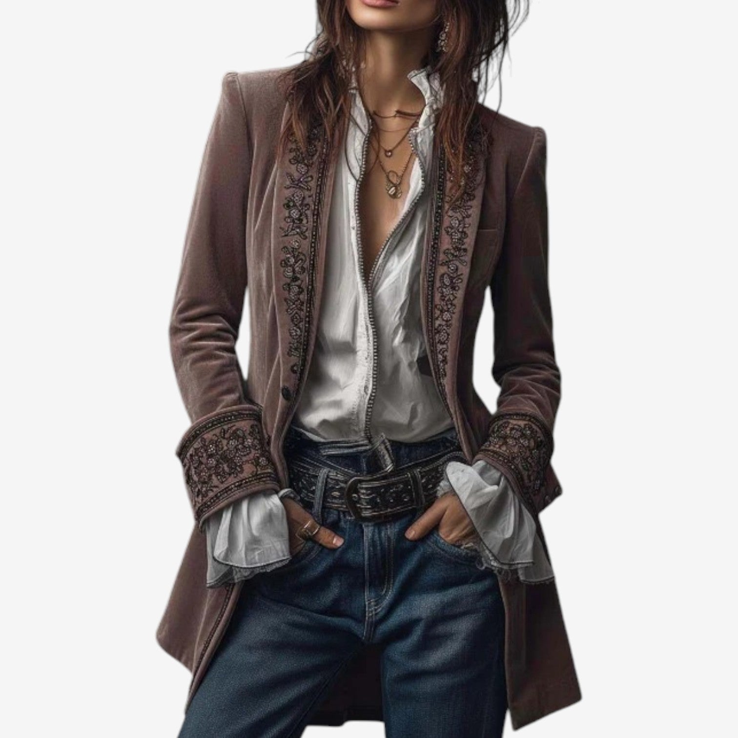 Verena - Bestickter Blazer