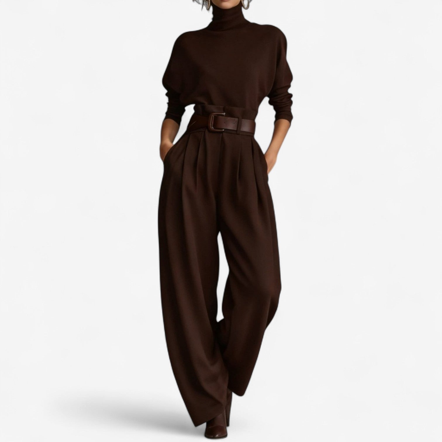 Doris - Jumpsuit mit hohem Kragen