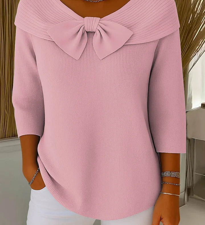 Elodie - Schleifenpullover