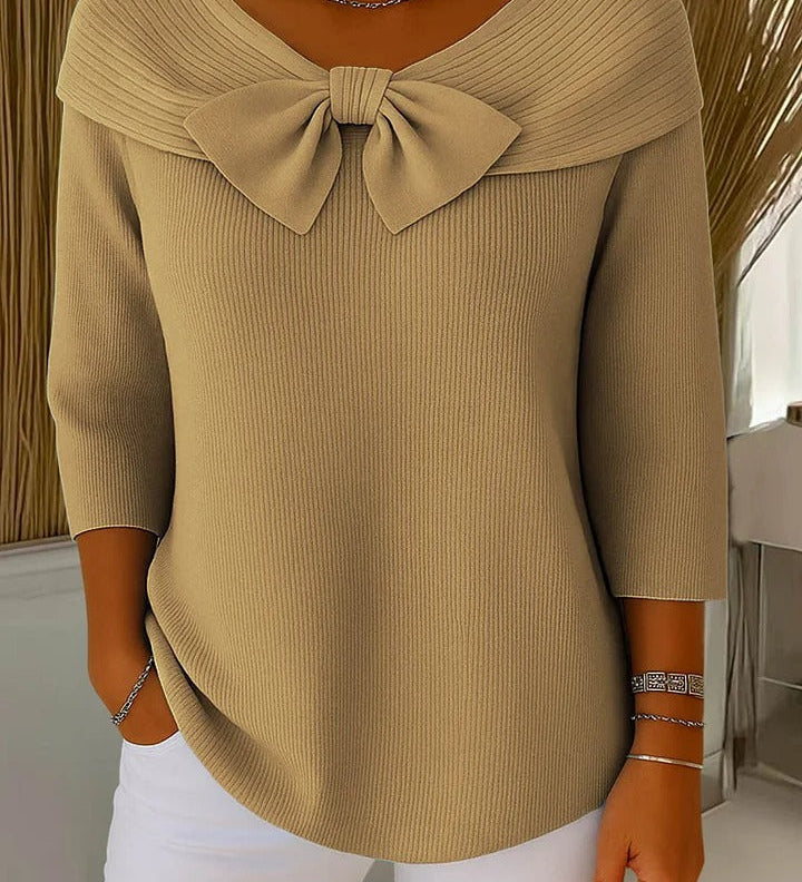 Elodie - Schleifenpullover