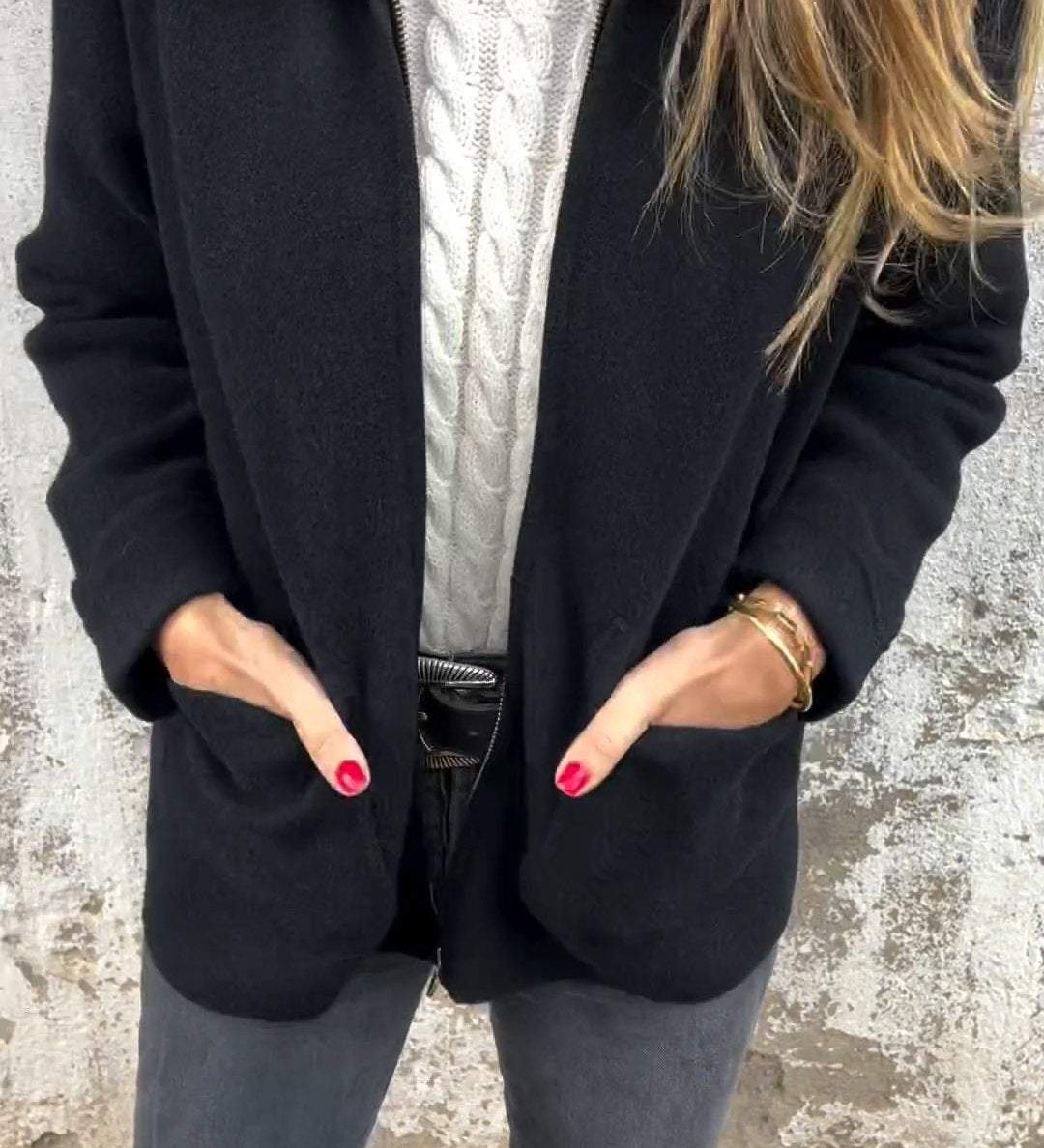 Napel - Elegante Strickjacke aus Wolle