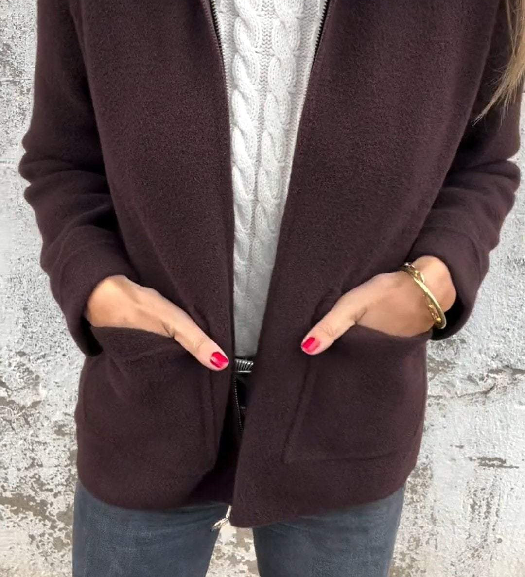 Napel - Elegante Strickjacke aus Wolle