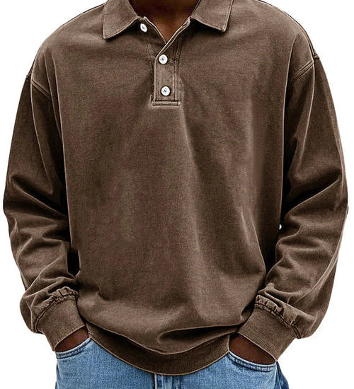 MANUEL - Vintage Hemd mit langen Ärmeln