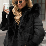 Dora - Pufferjacke mit Kunstfell