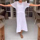 DIANA - Elegantes 2-teiliges Kleid + durchbrochenes Oberteil